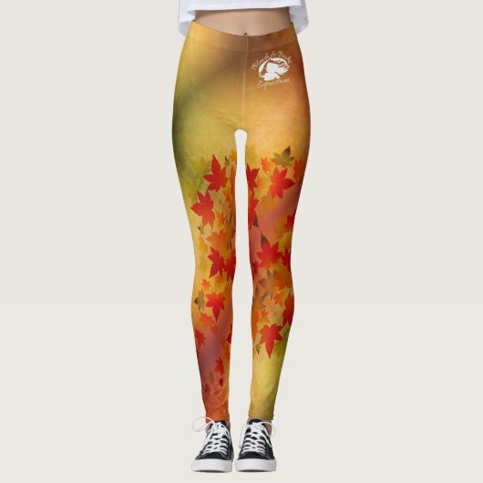 Blonde & Broke - Gepatterde Leggings - Witte Logo (Voorkant)