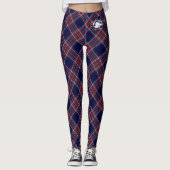 Blonde & Broke - Gepatterde Leggings - Witte Logo (Voorkant)