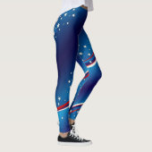 Blonde & Broke - Gepatterde Leggings - Witte Logo (Rechts)