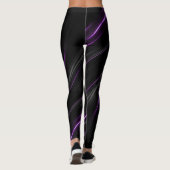 Blonde & Broke - Gepatterde Leggings - Witte Logo (Achterkant)