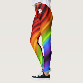 Blonde & Broke - Gepatterde Leggings - Witte Logo
