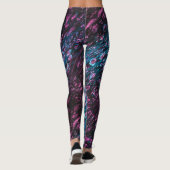 Blonde & Broke - Gepatterde Leggings - Witte Logo (Achterkant)