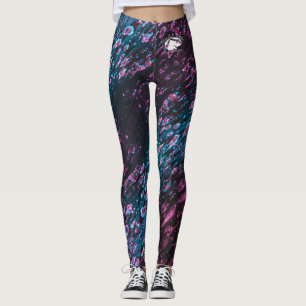 Blonde & Broke - Gepatterde Leggings - Witte Logo