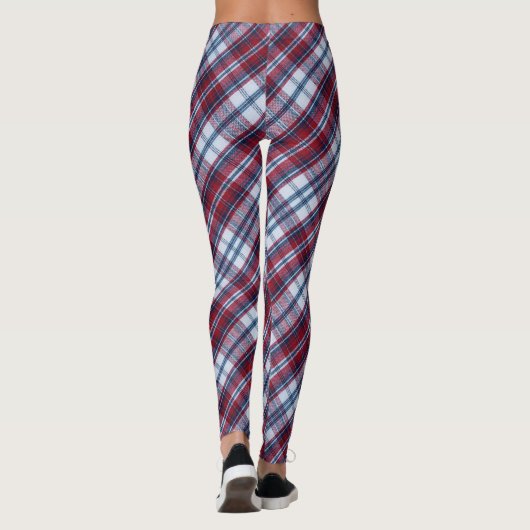Blonde & Broke - Gepatterde Leggings - Witte Logo (Achterkant)