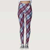 Blonde & Broke - Gepatterde Leggings - Witte Logo (Voorkant)
