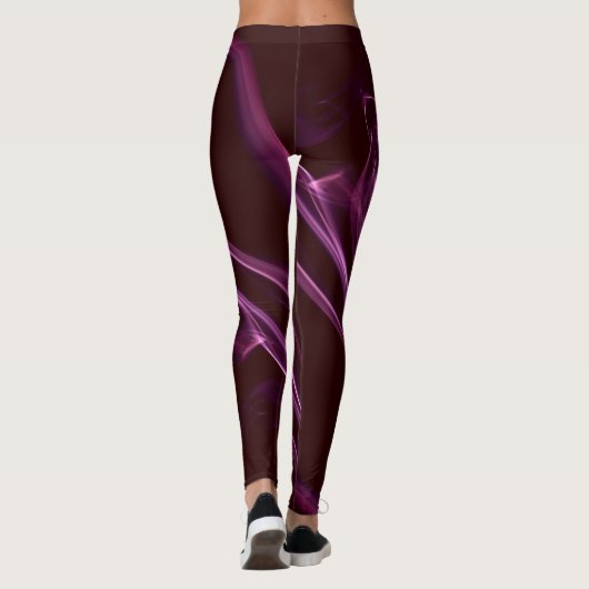 Blonde & Broke - Gepatterde Leggings - Witte Logo (Achterkant)