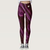 Blonde & Broke - Gepatterde Leggings - Witte Logo (Voorkant)