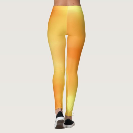 Blonde & Broke - Gepatterde Leggings - Witte Logo (Achterkant)