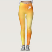 Blonde & Broke - Gepatterde Leggings - Witte Logo (Voorkant)