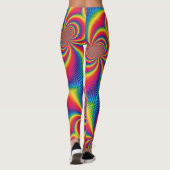 Blonde & Broke - Gepatterde Leggings - Witte Logo (Achterkant)