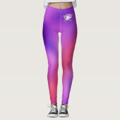 Blonde & Broke - Gepatterde Leggings - Witte Logo (Voorkant)
