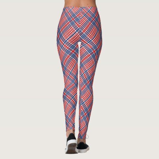 Blonde & Broke - Gepatterde Leggings - Witte Logo (Achterkant)
