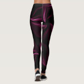 Blonde & Broke - Gepatterde Leggings - Witte Logo (Achterkant)