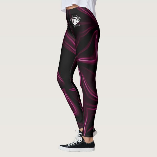 Blonde & Broke - Gepatterde Leggings - Witte Logo (Links)