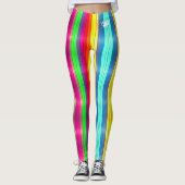 Blonde & Broke - Gepatterde Leggings - Witte Logo (Voorkant)