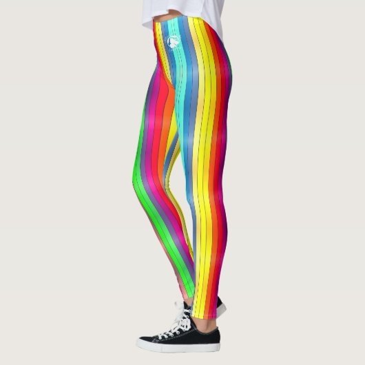 Blonde & Broke - Gepatterde Leggings - Witte Logo (Links)