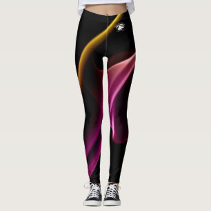 Blonde & Broke - Gepatterde Leggings - Witte Logo