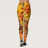 Blonde & Broke - Gepatterde Leggings - Witte Logo (Achterkant)