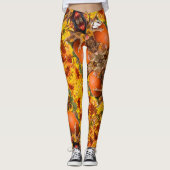 Blonde & Broke - Gepatterde Leggings - Witte Logo (Voorkant)