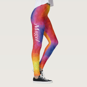 Blonde & Broke - Gepatterde Leggings - Witte Logo