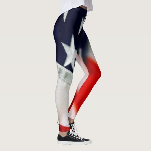 Blonde & Broke - Gepatterde Leggings - Witte Logo (Rechts)