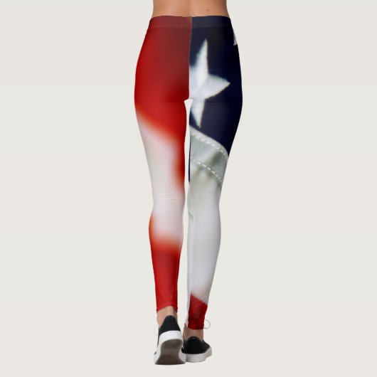 Blonde & Broke - Gepatterde Leggings - Witte Logo (Achterkant)