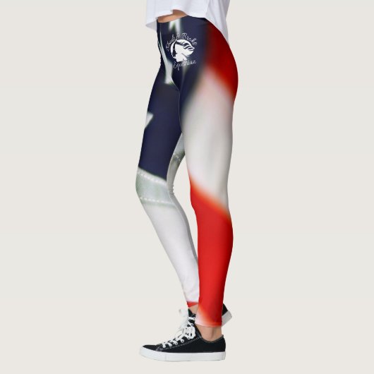 Blonde & Broke - Gepatterde Leggings - Witte Logo (Links)