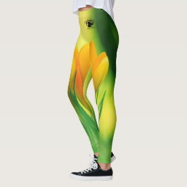 Blonde & Broke - Gepatterde Leggings - Zwarte Logo