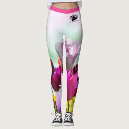 Blonde & Broke - Gepatterde Leggings - Zwarte Logo