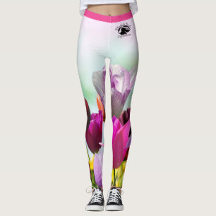 Blonde & Broke - Gepatterde Leggings - Zwarte Logo