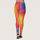 Blonde & Broke - Gepatterde Leggings - Zwarte Logo (Achterkant)