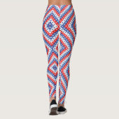 Blonde & Broke - Gepatterde Leggings - Zwarte Logo (Achterkant)