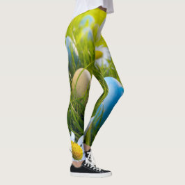 Blonde & Broke - Gepatterde Leggings - Zwarte Logo