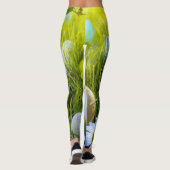 Blonde & Broke - Gepatterde Leggings - Zwarte Logo (Achterkant)