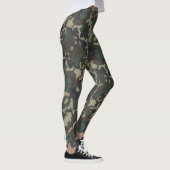 Blonde & Broke - Groene bruine Camouflage-Leggings Leggings (Rechts)