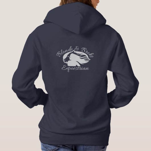 Blonde & Broke - Hoodie - White Logo (voor/achter) (Achterkant)