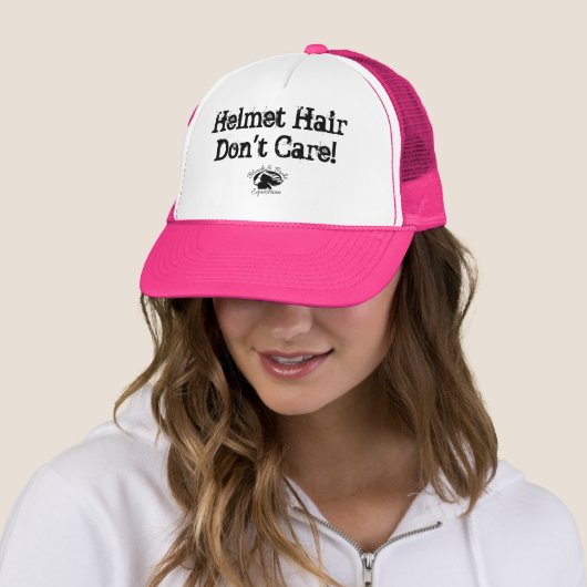 Blonde & Broke - Trucker Hat - Helmet Hair Trucker Pet (In situ)