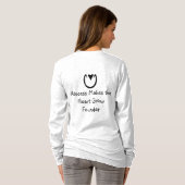 Blonde & Broke - Vierdere Humor T-shirt (Achterkant volledig)