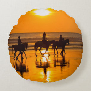 Blonde & Broke - Zonneproefkussentjes voor paarden Rond Kussen