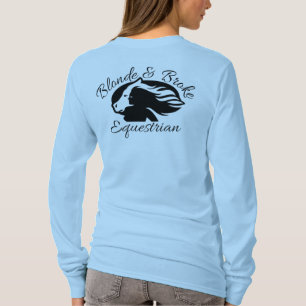 Blonde & Broke - Zwarte Logo (voor/achter) T-shirt