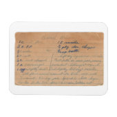 Blonde Brownies  recept-kaart magneet (Horizontaal)