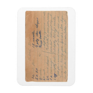 Blonde Brownies  recept-kaart magneet