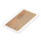 Blonde Brownies  recept-kaart magneet (Linkerzijde)