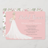 Blonde bruid trouwjurk Vrijgezellenfeest Kaart (Voorkant / Achterkant)