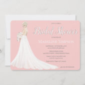 Blonde bruid trouwjurk Vrijgezellenfeest Kaart (Voorkant)