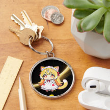 Blonde Chibi Katgirl in Midi Jurk
