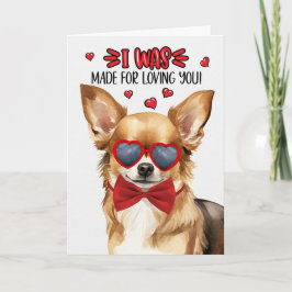 Blonde Chihuahua Made voor je Valentijn Feestdagen Kaart