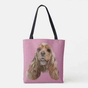 Blonde Cocker Spaniel hond Tote Bag