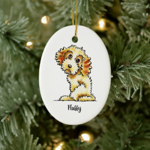 Blonde Cocker Spaniel Podle Mix op maat Keramisch Ornament