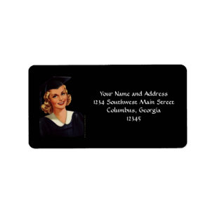 Blonde College Afstuderen Etiket
